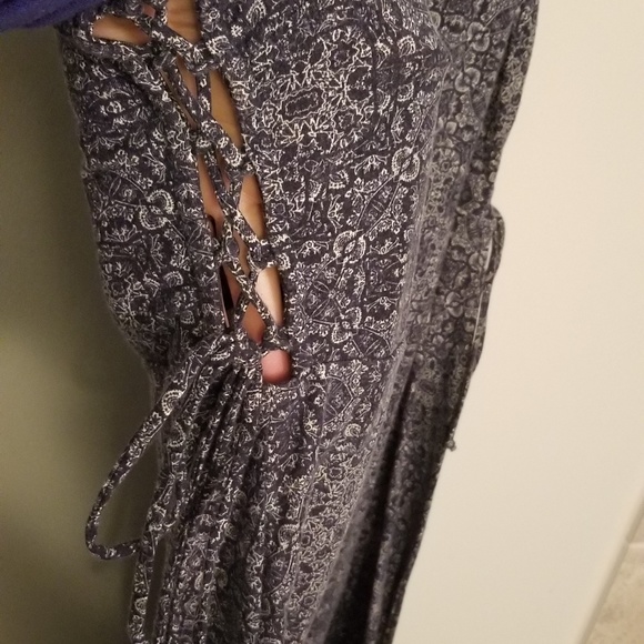 Xhilaration patterned blue dress - Picture 3 of 6